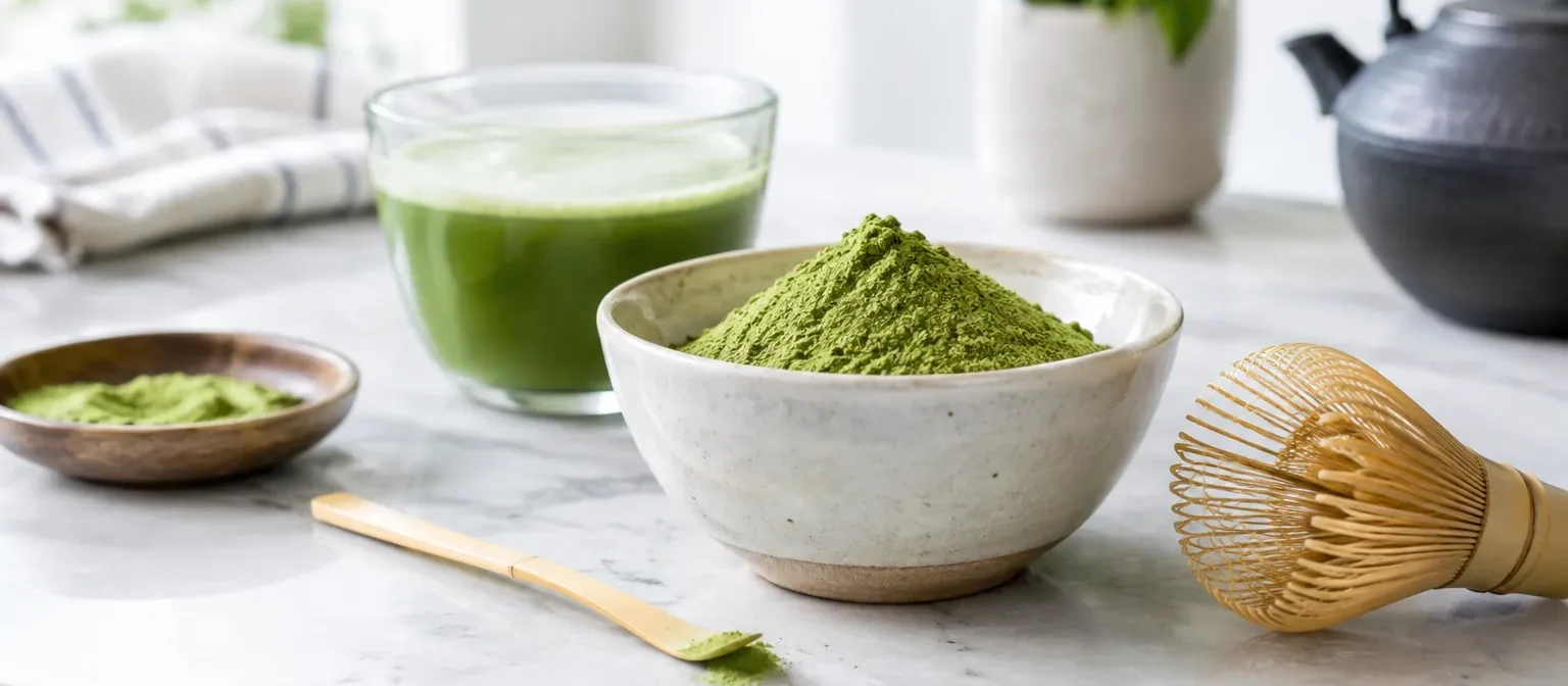 Cuenco y batidor de matcha
