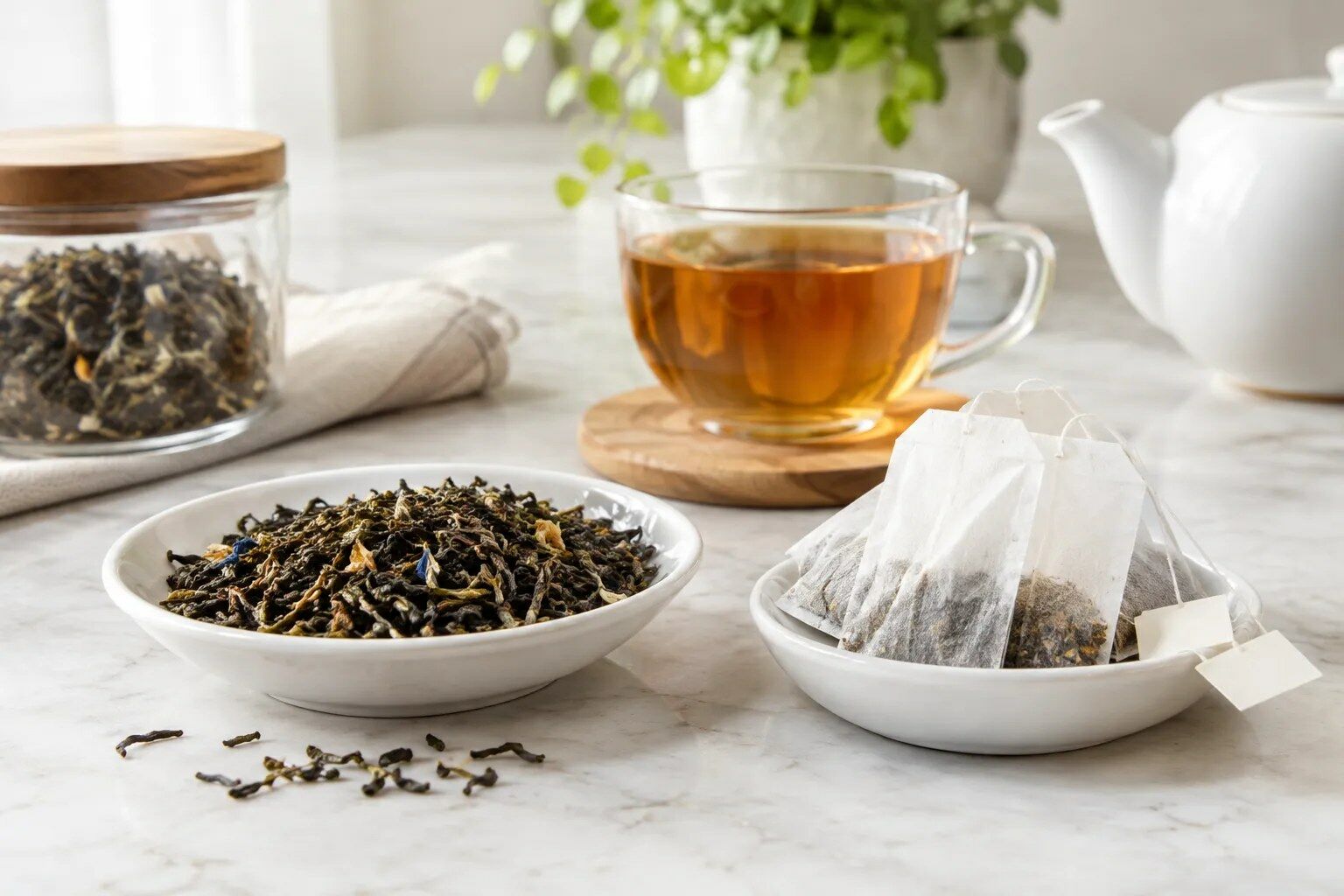 How loose leaf tea compares with tea bags