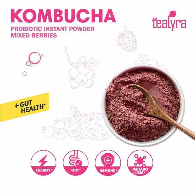 Premezcla de Kombucha y bayas mixtas
